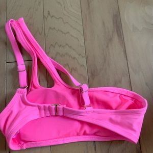 brand new pink one strap bikini top